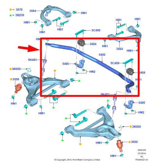 18-20 Ford F150 4WD Front Stabilizer Sway Anti-Roll Bar JL34-5494-AC OEM *ReaD* - Alshned Auto Parts