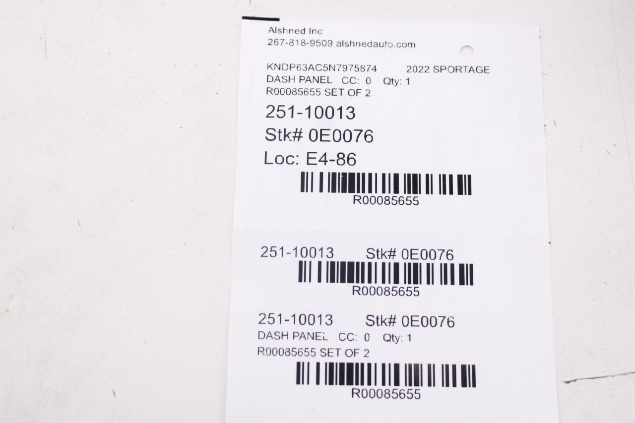 2020-22 KIA Sportage Nightfall Front Right and Left Dash Outer Air Vent Grilles16