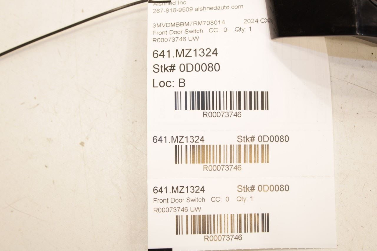 2020-2025 Mazda CX-30 2.5 S Front Left Master Power Window Switch BDGF-66-350B - Alshned Auto Parts