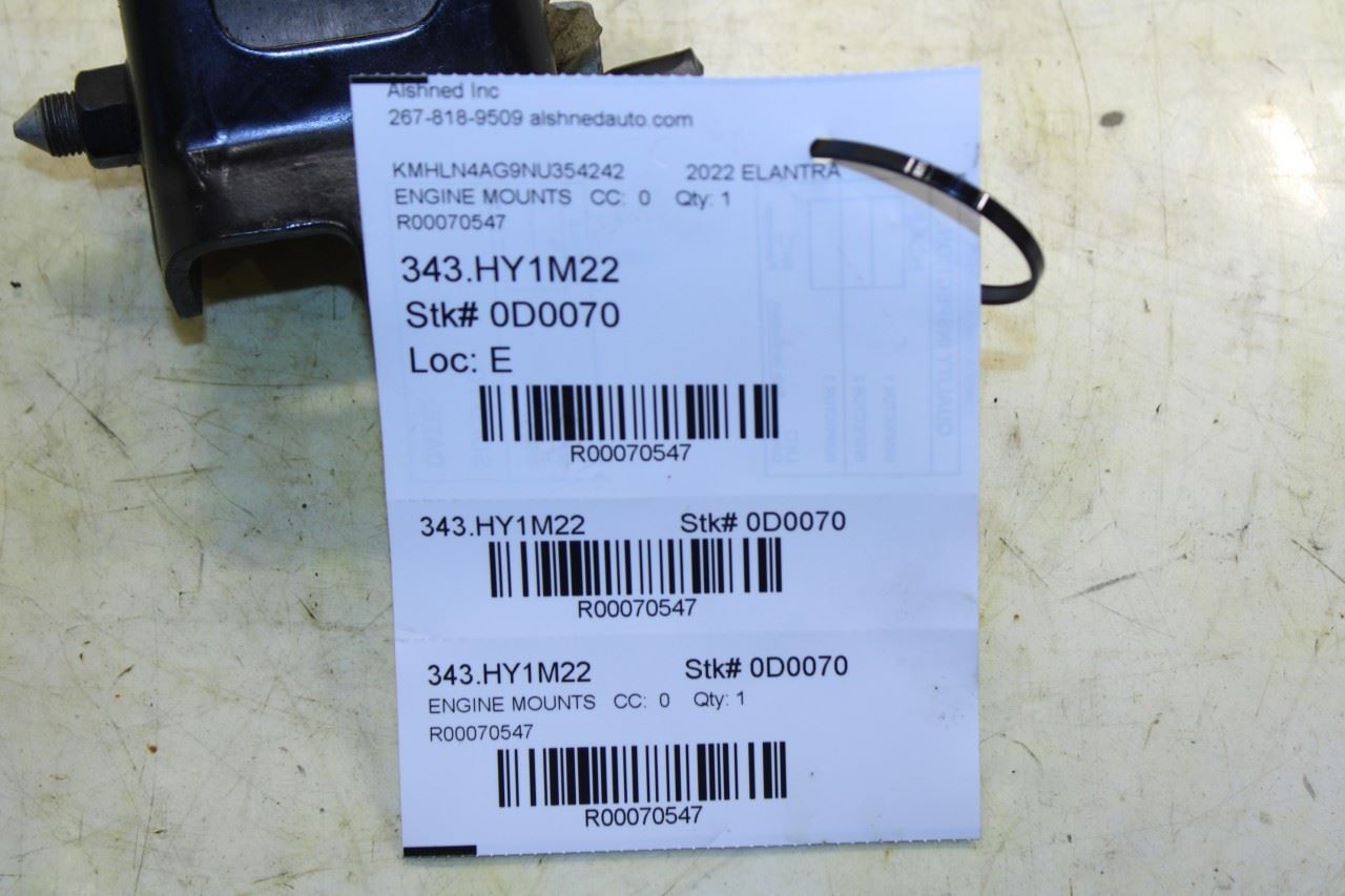 2021-2025 Hyundai Elantra SEL 2.0L FWD Engine Roll Rod Torque Arm Strut Bracket - Alshned Auto Parts