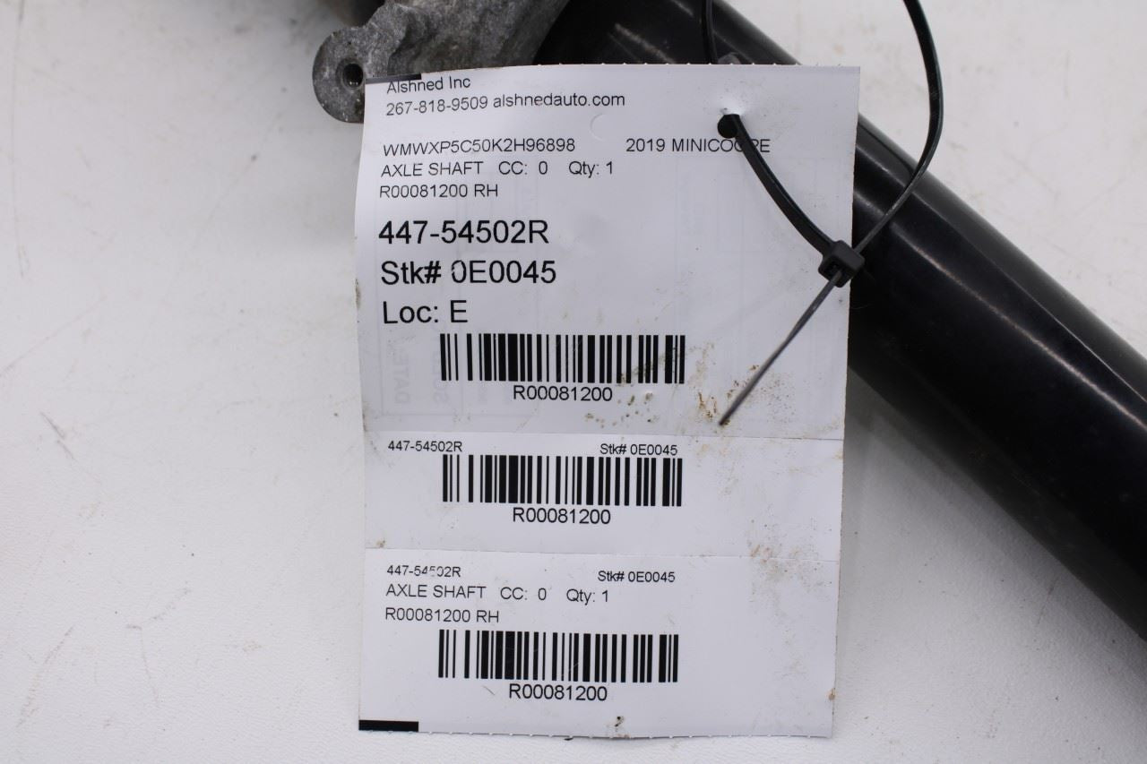 2014-2019 Mini Hardtop Cooper FWD Front Right Side CV Axle Drive Half Shaft12