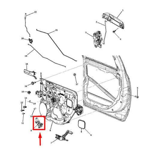 2011-2024 Ram 2500 3500 Rear Right Side Door Power Window Motor 68045134AB OEM - Alshned Auto Parts