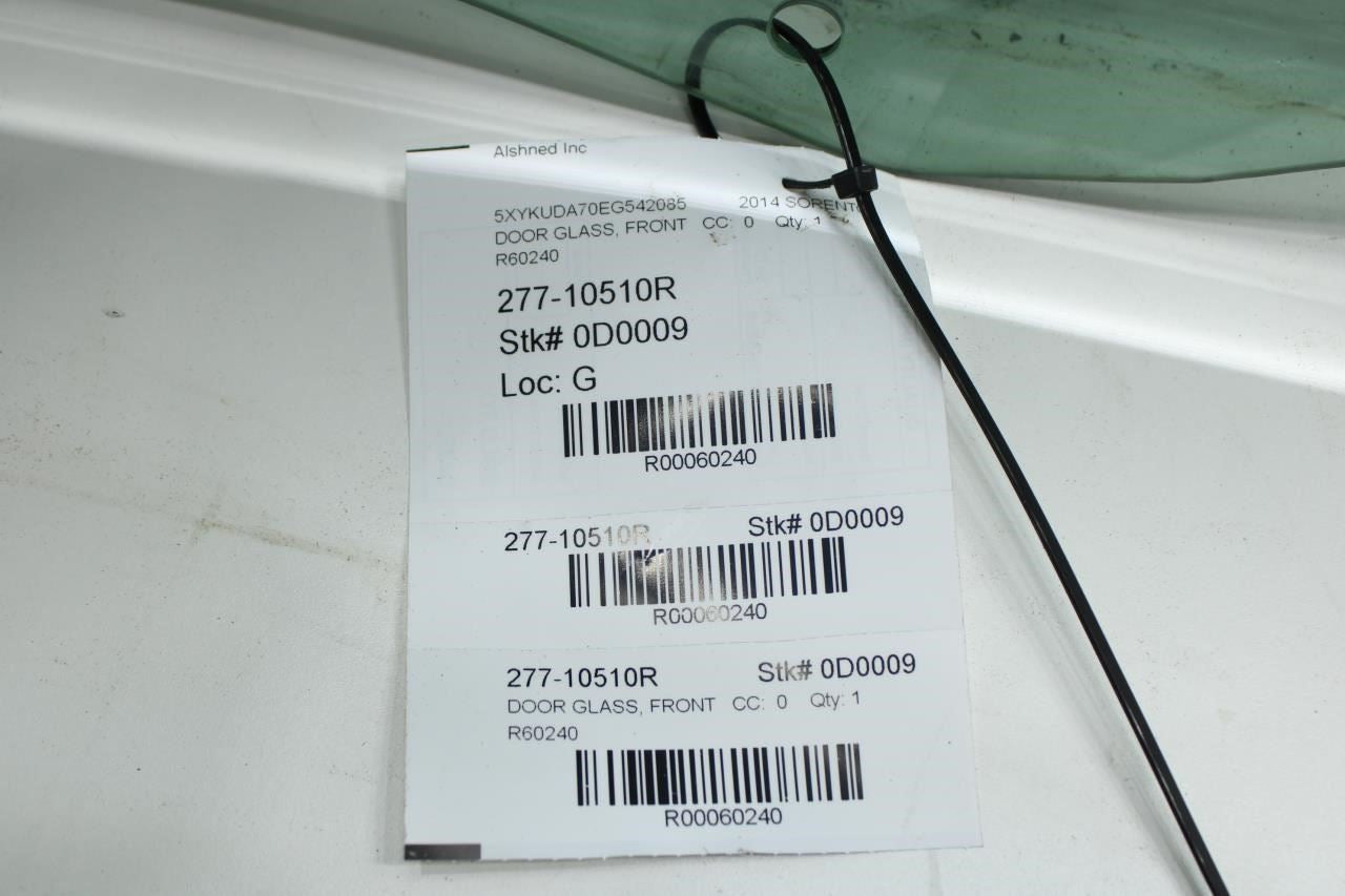 2014-2015 Kia Sorento Front Right Passenger Side Door Window Glass 82421-2P011 - Alshned Auto Parts