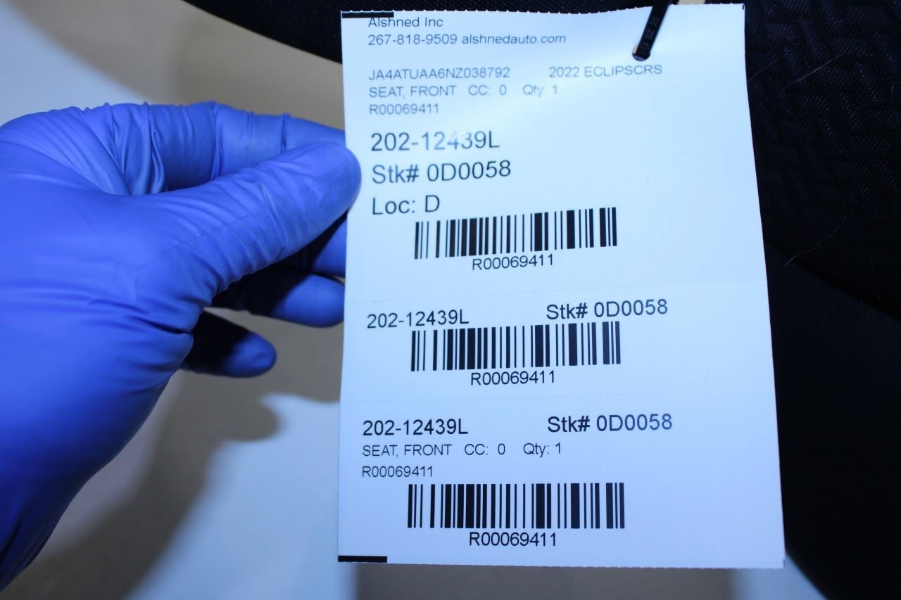 18-25 Mitsubishi Eclipse Cross ES 1.5L AWD Front Driver Left Side Seat Complete - Alshned Auto Parts