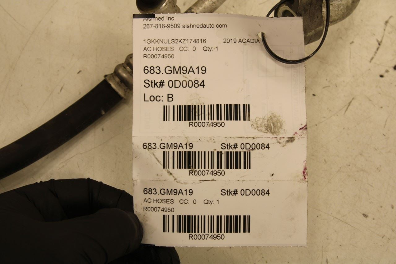17-21 GMC Acadia SLT-1 3.6L AWD AC Conditioning Discharge and Suction Hose Line - Alshned Auto Parts