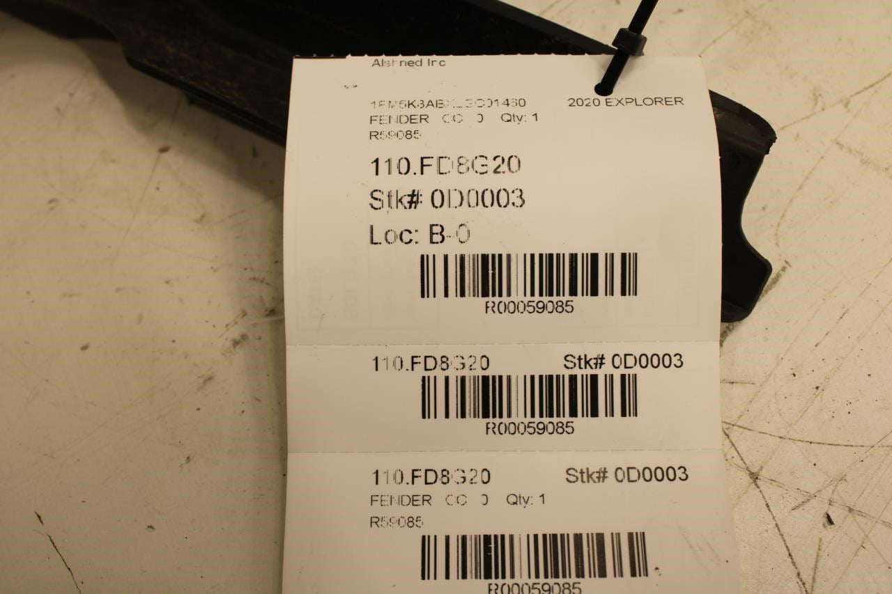 2020-2024 Ford Explorer Front Right Fender Filler Ledge Cover LB5B-S02078-AD OEM - Alshned Auto Parts