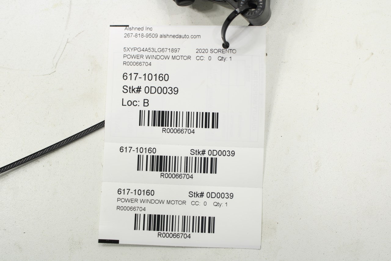 2019-2020 KIA Sorento LX Front Left Door Power Window Motor 82450-C5220 OEM - Alshned Auto Parts