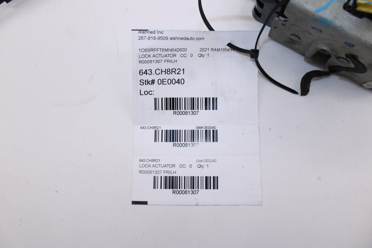 2019-2025 RAM 1500 Big Horn Front Left Driver Side Door Lock Latch Actuator - Alshned Auto Parts