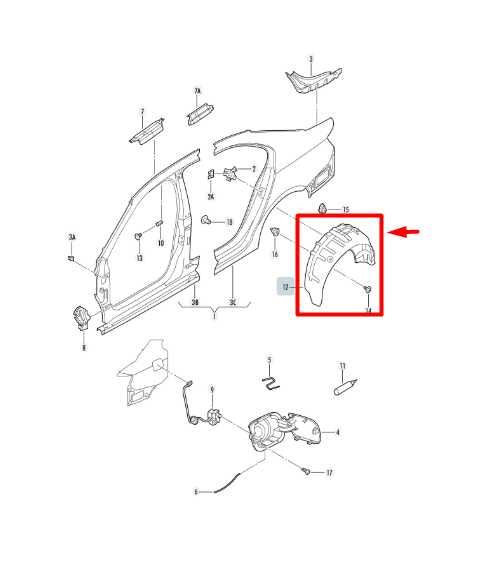 2015-18 Volkswagen Jetta Sport Rear LH Wheelhouse Liner Splash Shield 5C6810971D - Alshned Auto Parts