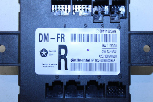 14-20 Jeep Cherokee 75th Anniversary Front Right Door Control Module 68111320AG - Alshned Auto Parts