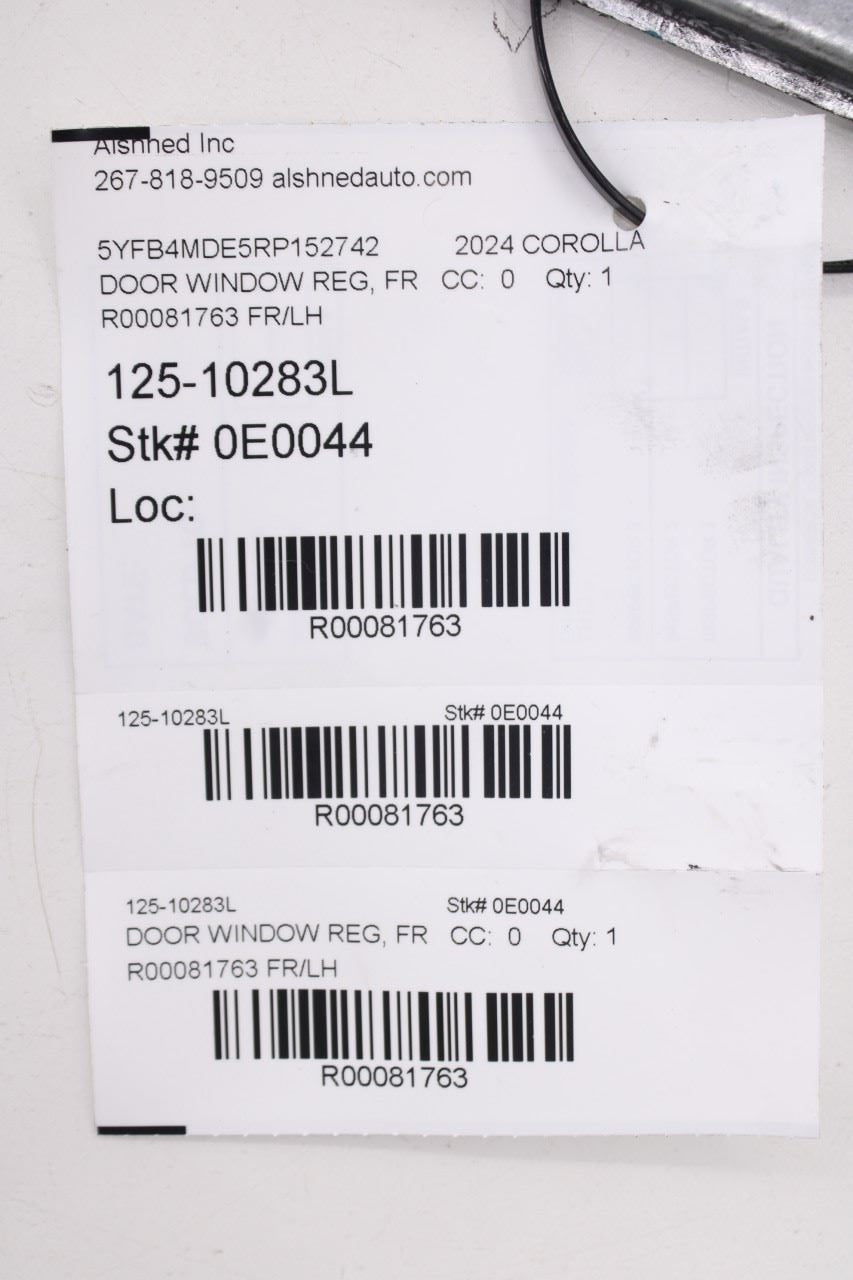 2021-25 Toyota Corolla LE Front Left Driver Side Door Window Regulator w/ Motor9