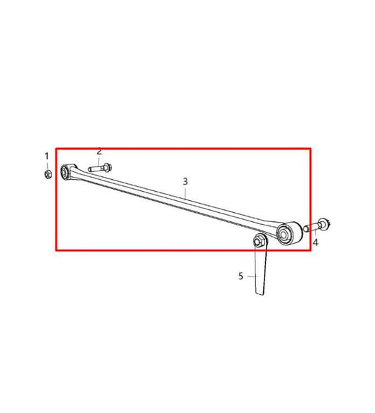 2014-23 Ram 2500 Tradesman Crew Cab 2WD Rear Suspension Track Bar Arm 4877153AB - Alshned Auto Parts