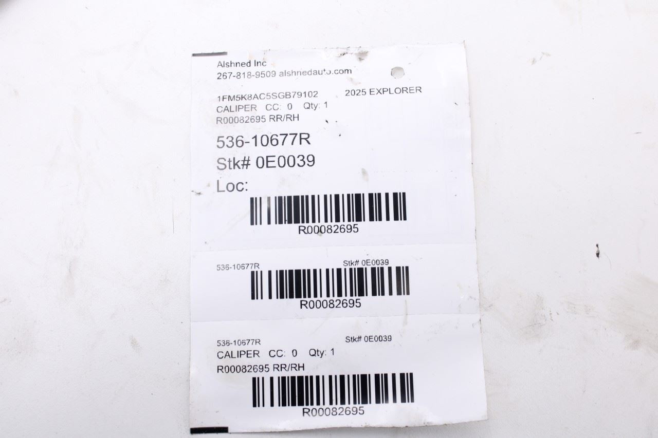 20-26 Ford Explorer Interceptor AWD Rear Passenger Right Side Brake Disc Caliper - Alshned Auto Parts