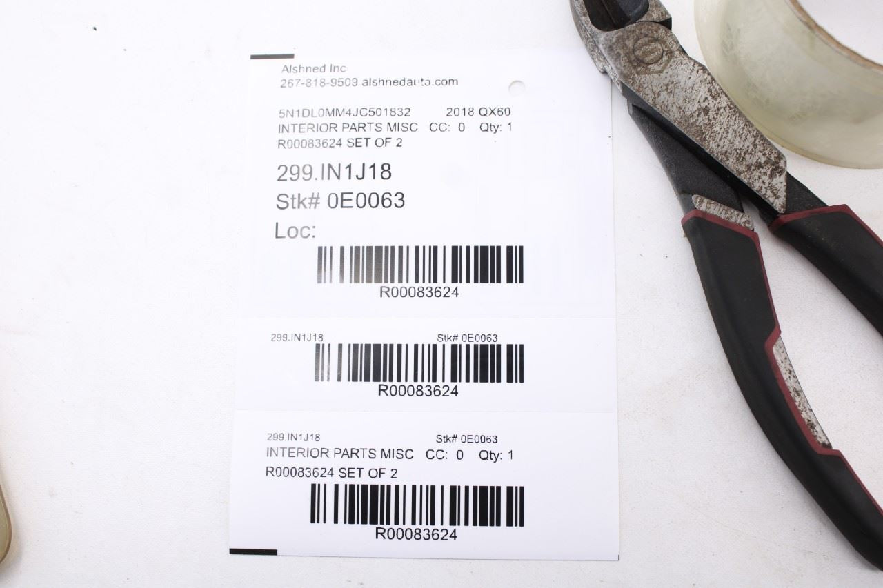2014-2020 Infiniti QX60 Front Right and Left A-Pillar Interior Trim 76911-3JA0A15