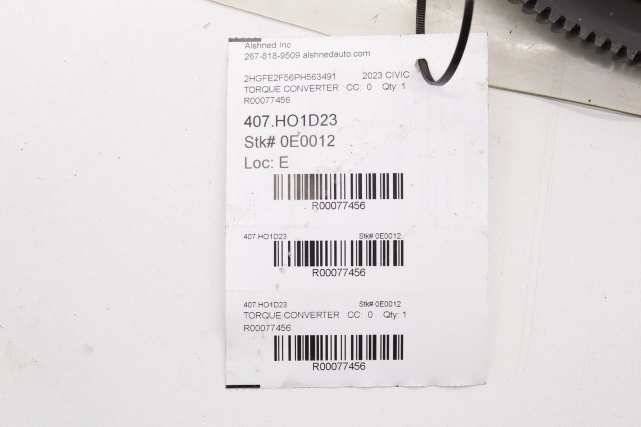 22-24 Honda Civic Sport 2.0L FWD Auto Transmission Torque Converter 2600065D305 - Alshned Auto Parts