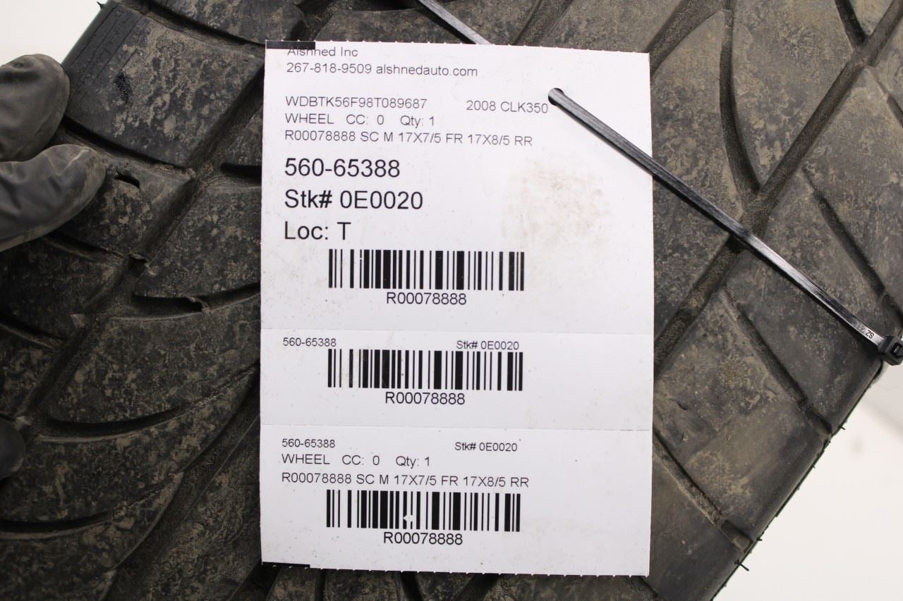 2006-2009 Mercedes-Benz CLK 350 Wheel Front 2xR17x7.5 Rear 2xR17x8.5 *ReaD* - Alshned Auto Parts