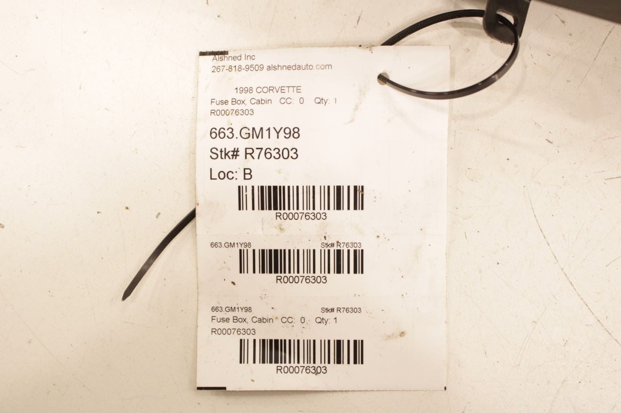 1997-1998 Chevrolet Corvette Cabin Instrument Panel Fuse Relay Junction Block - Alshned Auto Parts