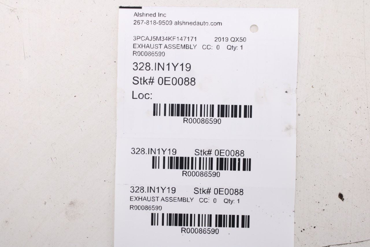 2019-2025 Infiniti QX50 ESSENTIAL 2.0L Exhaust System Manifold Pipe B08A2-5NA1B - Alshned Auto Parts