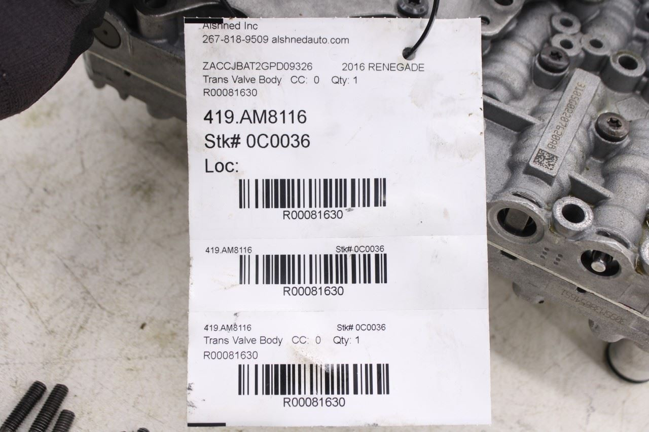 2015-2016 Jeep Renegade 2.4L 4WD 9-Spd Auto Transmission Valve Body with Oil Pan17