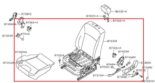 2015-2019 Nissan Sentra SL 1.8L FWD Front Driver Left Side Seat Complete *ReaD* - Alshned Auto Parts