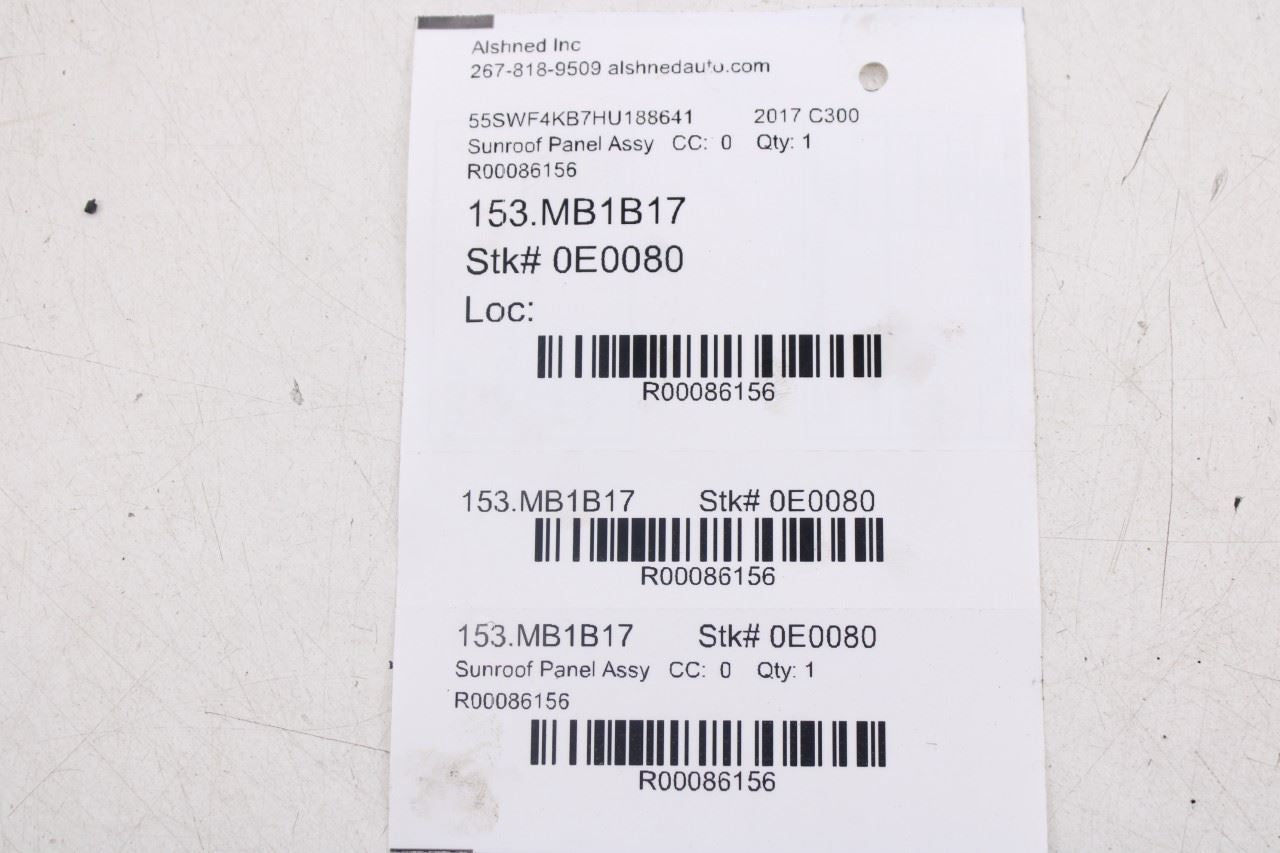 2015-21 Mercedes-Benz C300 4Matic Roof RH and LH Sunroof Panel Sliding Rail Set16