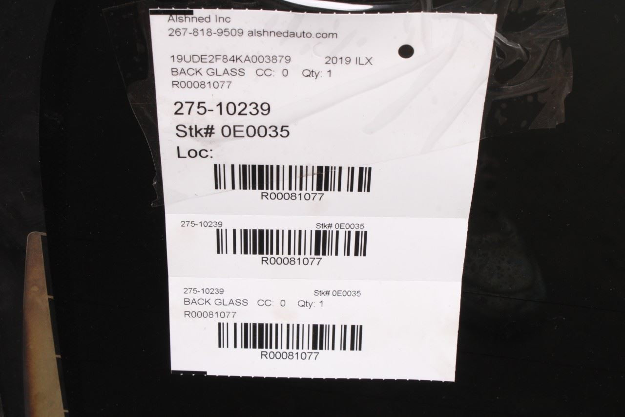 2013-2022 Acura ILX Technology A-Spec Rear Back Window Glass 73211-TX6-305 OEM8
