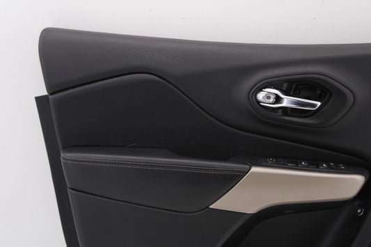 2017-18 Jeep Cherokee Limited Front Left Side Door Trim Panel 6MD282X9AA *ReaD* - Alshned Auto Parts