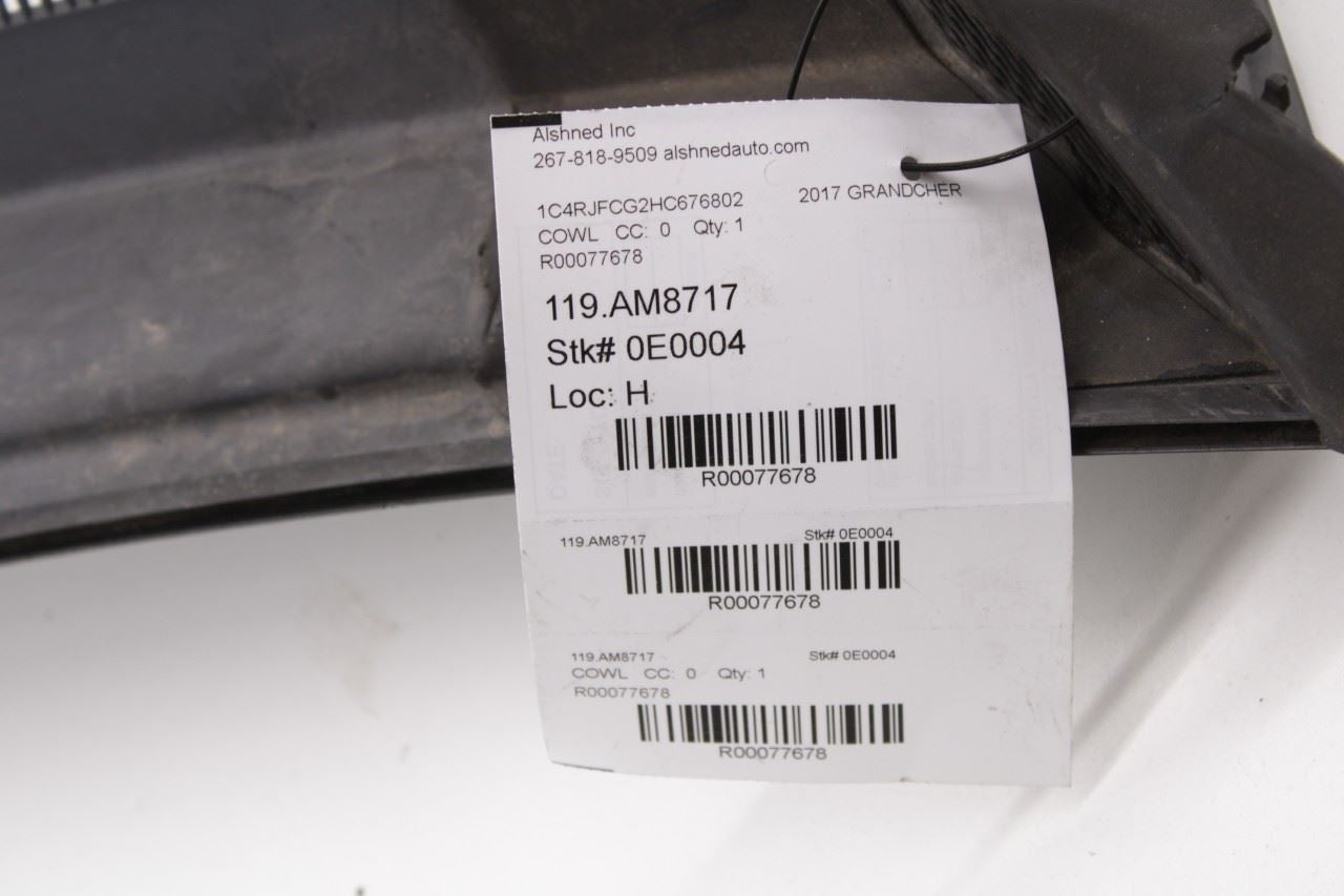 2016-2021 Jeep Grand Cherokee Overland Front Windshield Cowl Vent Grille Panel - Alshned Auto Parts