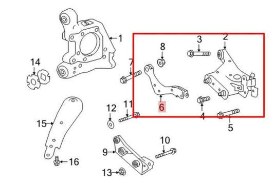 2019-2025 Infiniti QX50 Luxe FWD Rear Right Side Lower and Upper Control Arm Set - Alshned Auto Parts