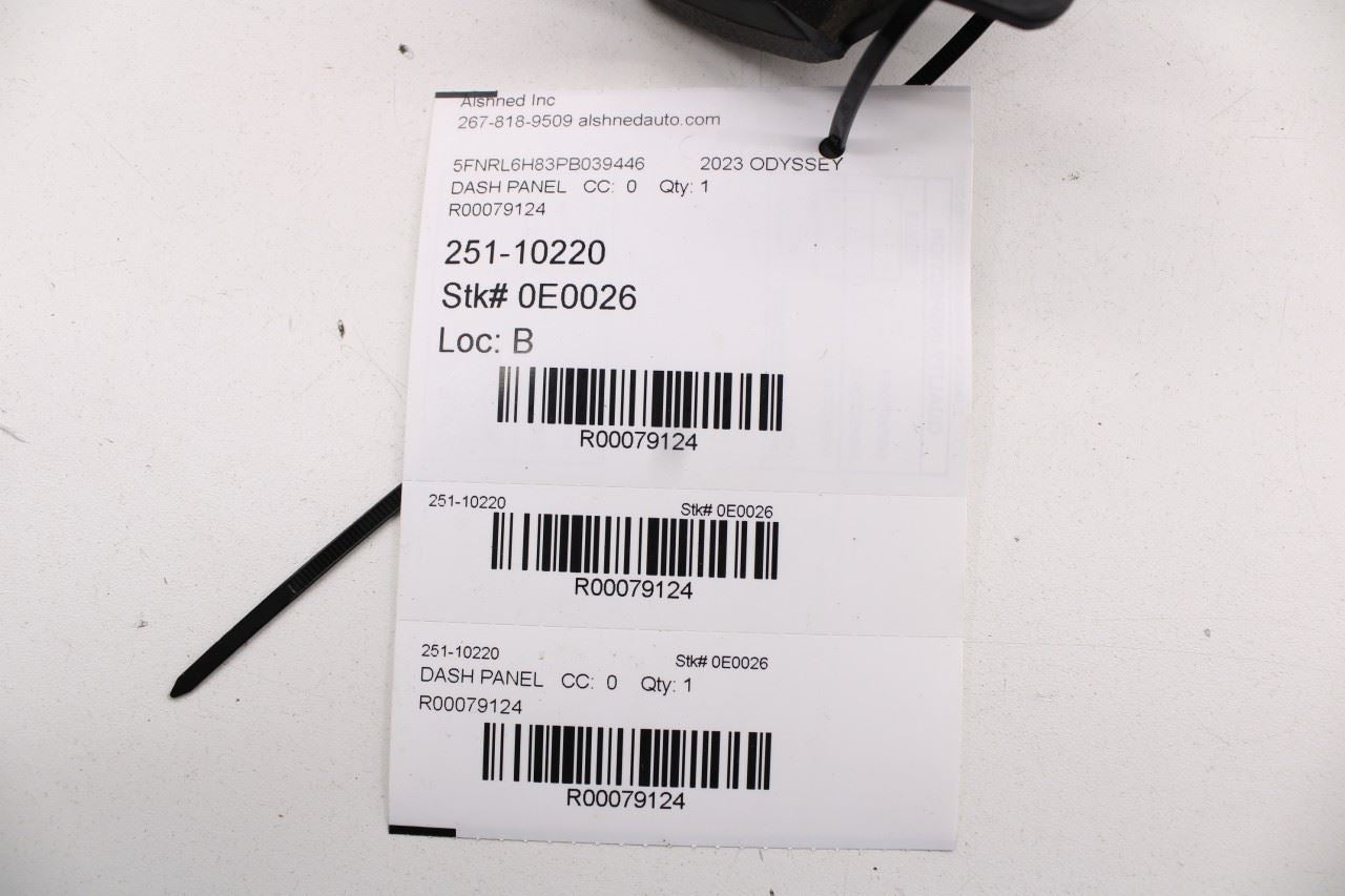 21-26 Honda Odyssey Touring Dash Left Panel Switch Set Bezel H07724AD00-NH900LA - Alshned Auto Parts