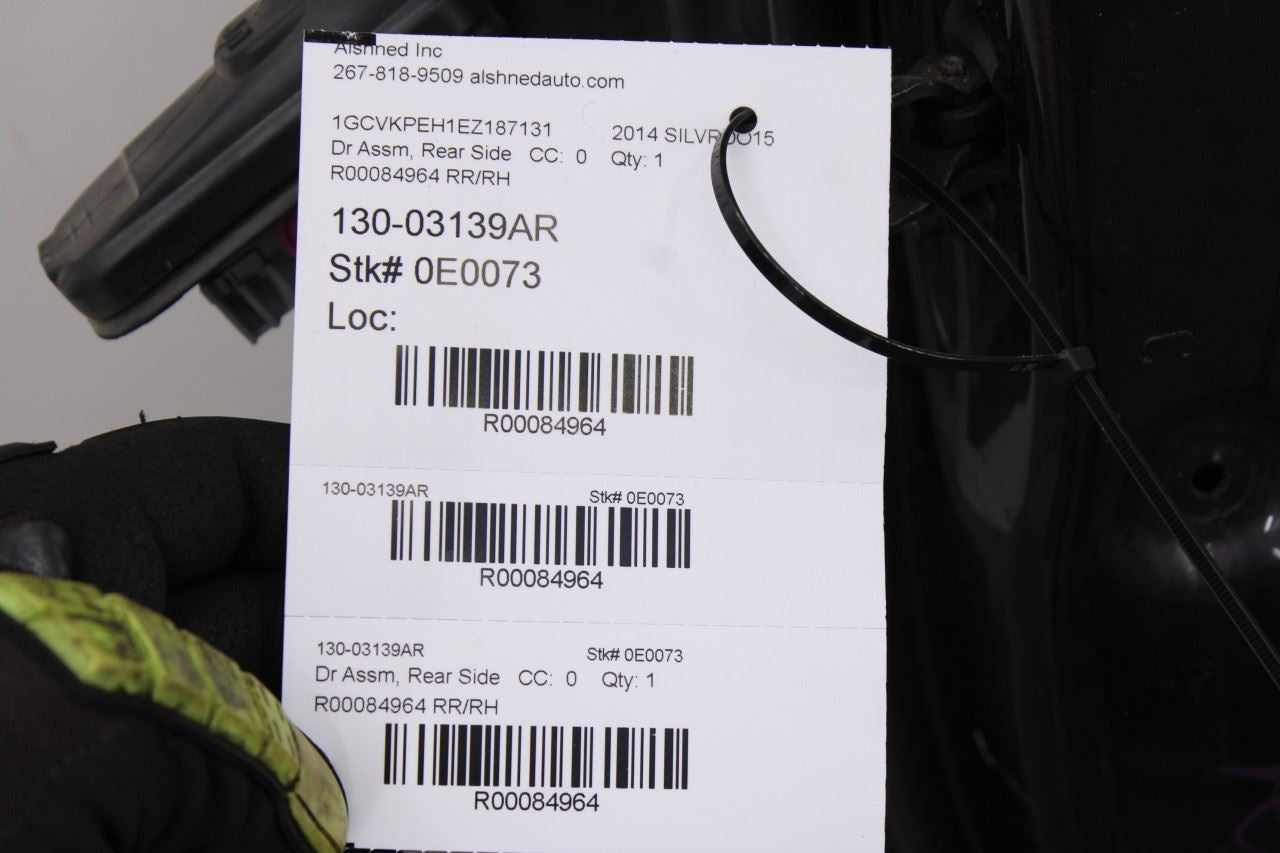 14-19 Chevrolet Silverado 1500 Work Truck 2WT Double Cab RR RH Door Shell Panel12