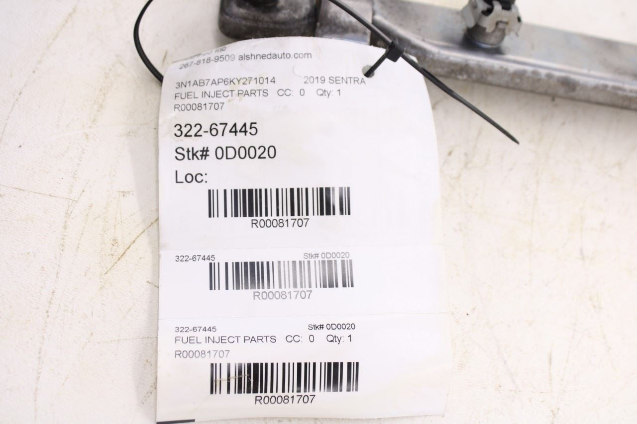 2013-2019 Nissan Sentra SV 1.8L Fuel Rail with Injectors 17520-3RC2A 16600-3RC0A13