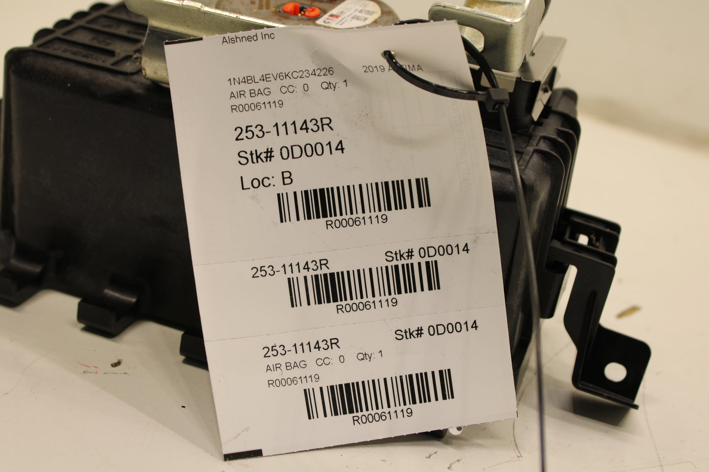 2019-2023 Nissan Altima SL Front Passenger Right Side Dash Airbag 98515-6CA8A OEM - Alshned Auto Parts