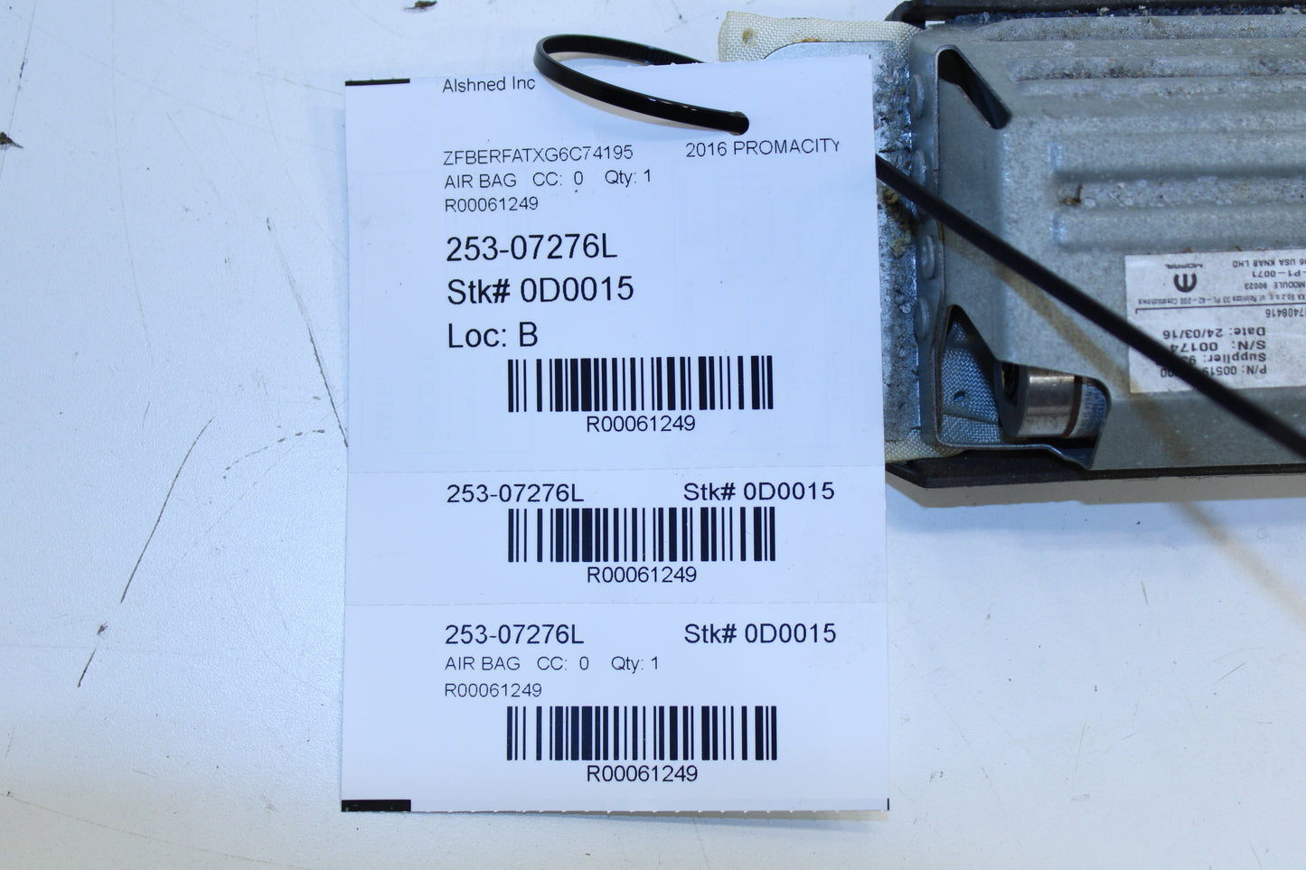 2015-2022 RAM Promaster City Front Left Driver Side Lower Dash Knee Air Bag 68405396AA OEM - Alshned Auto Parts