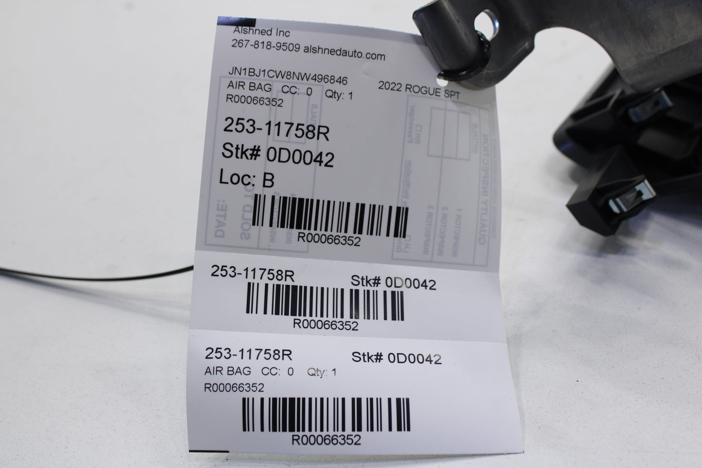 2020-2022 Nissan Rogue Sport SL AWD Front Right Passenger Lower Dash Knee Air Bag K85R1-6MR0A OEM - Alshned Auto Parts