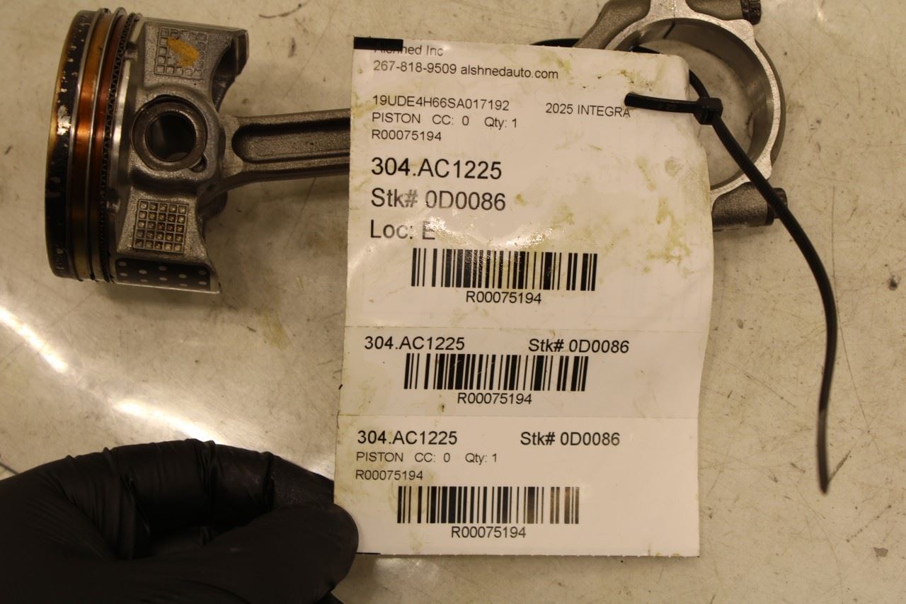 23-26 Acura Integra A-Spec 1.5L Engine Piston 1 w/ Connecting Rod 13010-5PA-A00 - Alshned Auto Parts