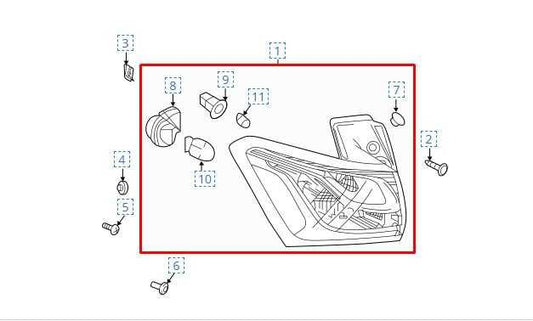 2018-2021 Chevrolet Equinox LT Rear Right Side Tail Light Lamp 84769836 OEM - Alshned Auto Parts