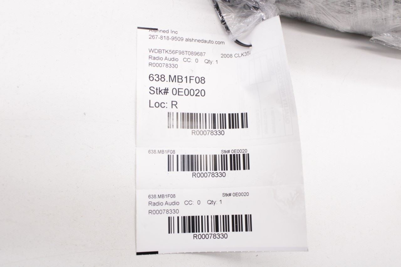 06-09 Mercedes-Benz CLK 350 Harman Becker Sound System Amplifier Amp 1698208089 - Alshned Auto Parts