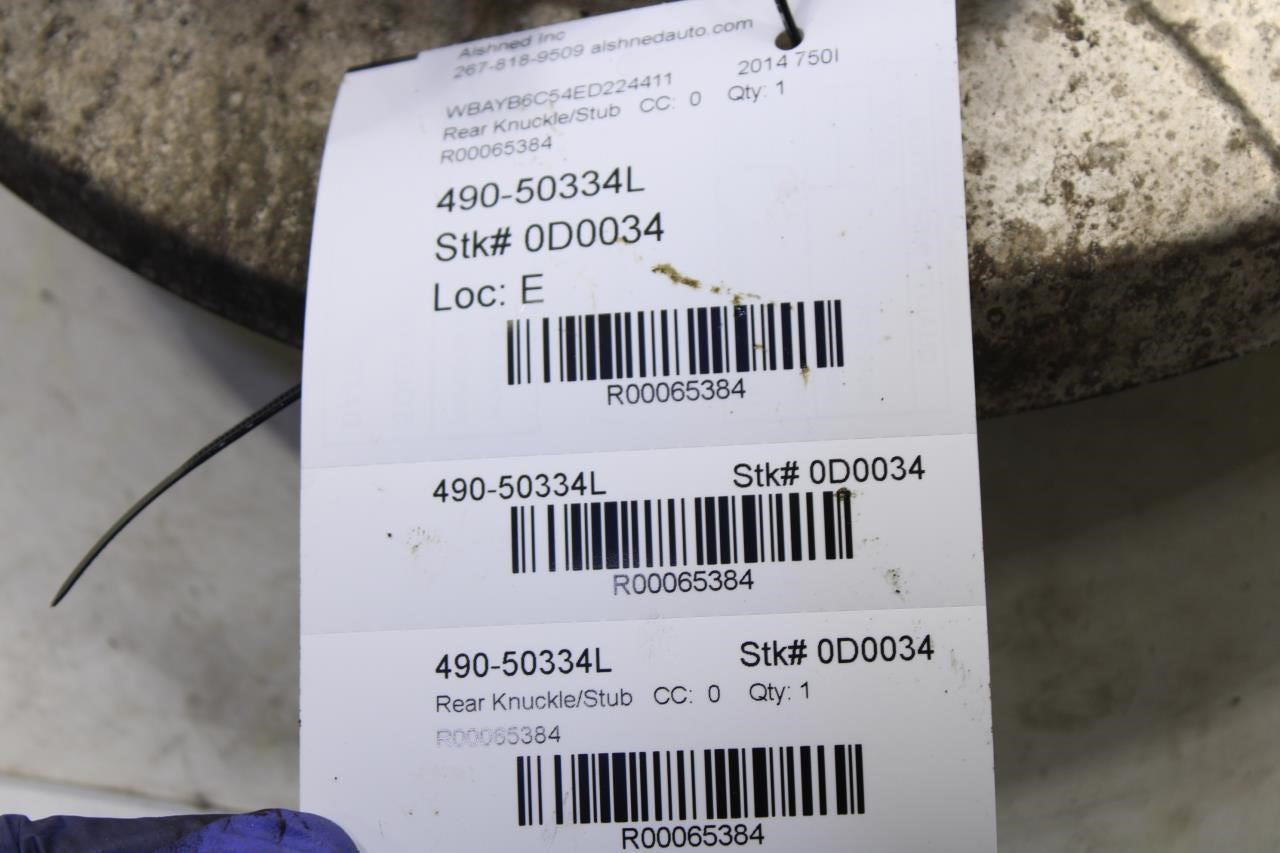 2010-2015 BMW 750I xDrive Rear Left Driver Side Spindle Knuckle Hub 33326796497 - Alshned Auto Parts
