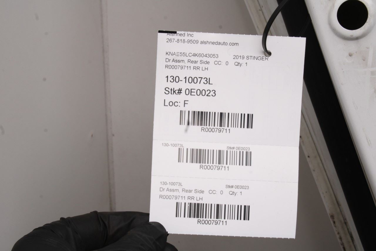 2018-2023 Kia Stinger GT2 AWD Rear Left Driver Side Door Shell Panel 77003-J5000 - Alshned Auto Parts