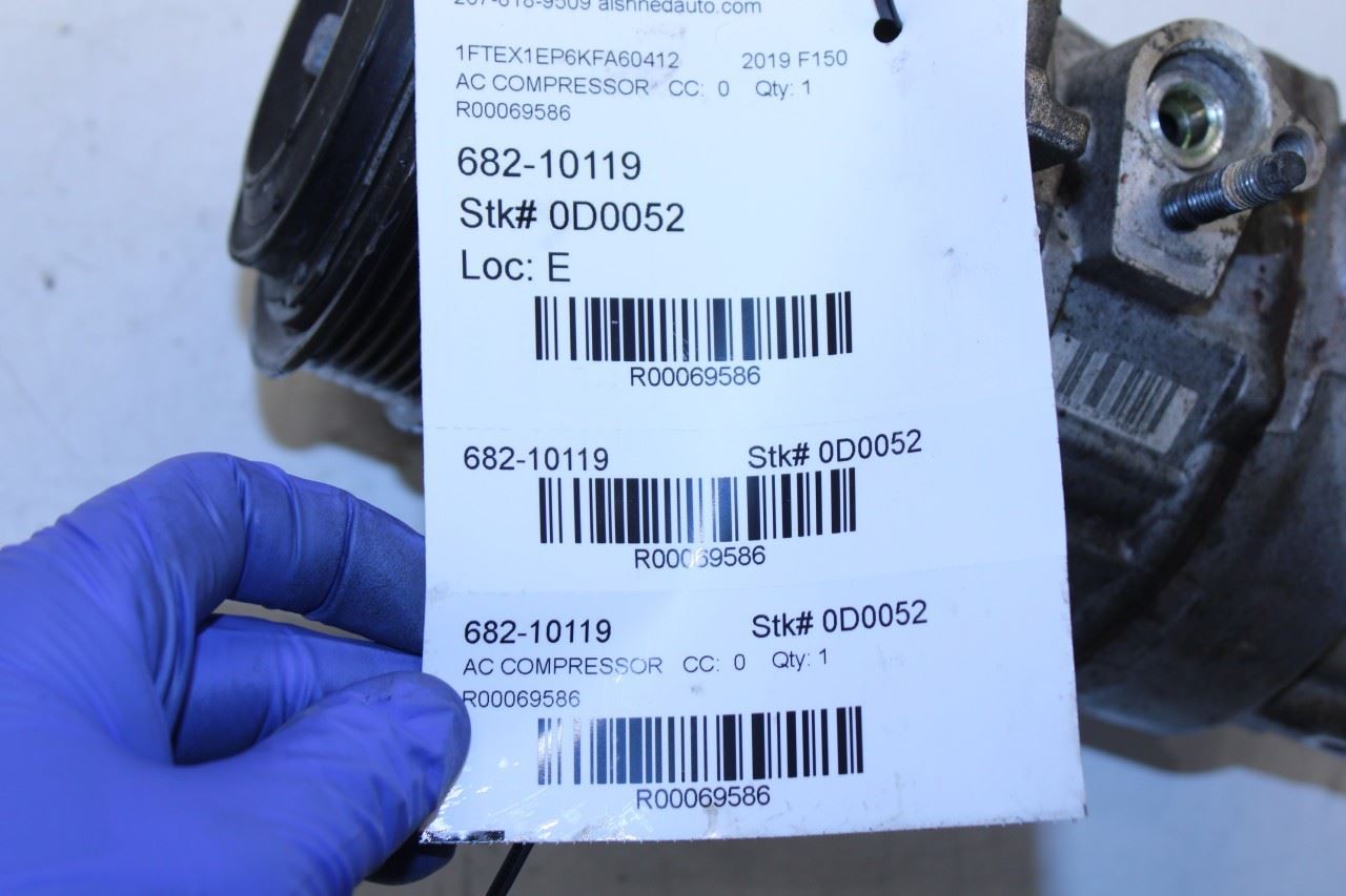 2018-20 Ford F150 XL Super Cab 2.7L AC Air Conditioner Compressor JL3H-19D629-MD - Alshned Auto Parts