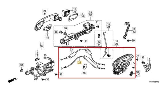 2018-2022 Honda Accord Rear Right Side Door Lock Latch Actuator 72610-TVA-A01 - Alshned Auto Parts