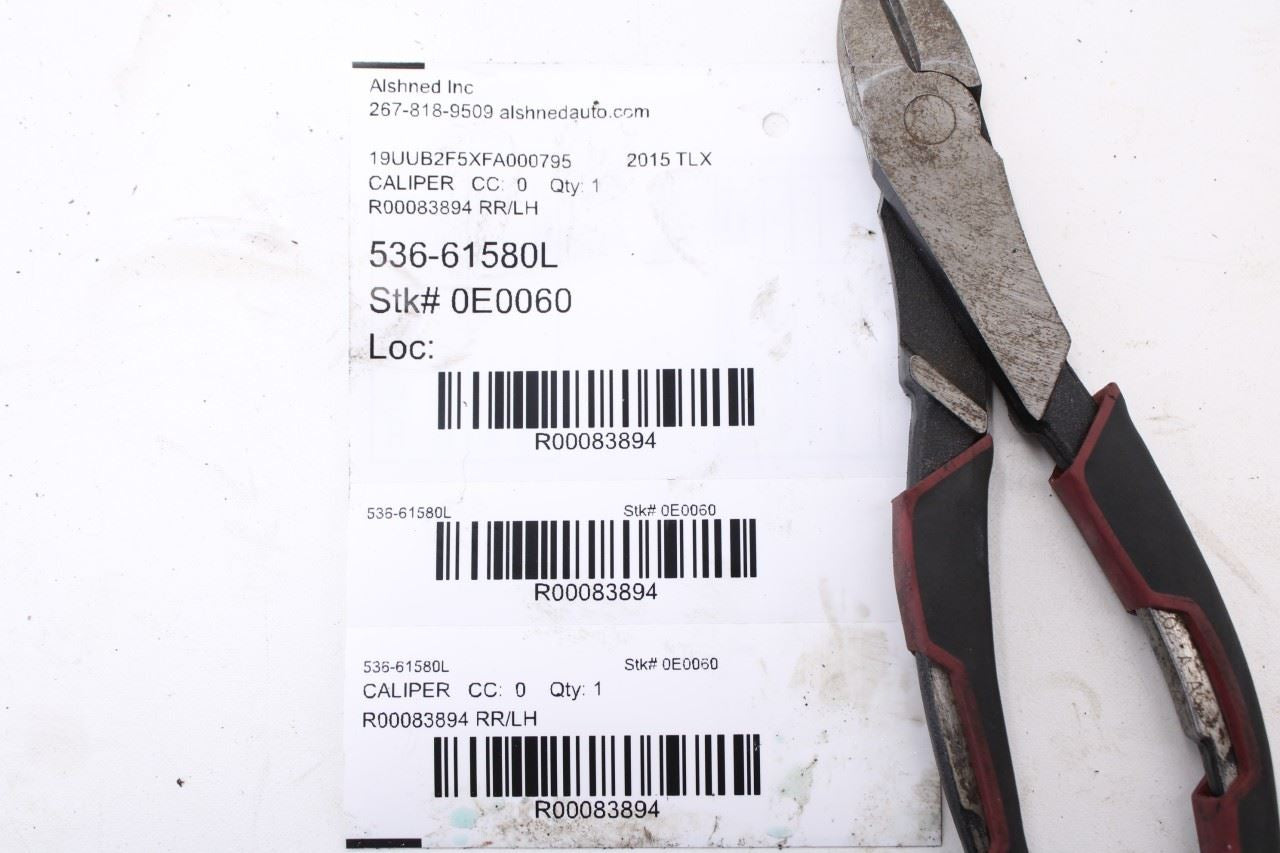 2015-2020 Acura TLX Tech Rear Left Driver Side Disc Brake Caliper 43019-TZ3-A5016