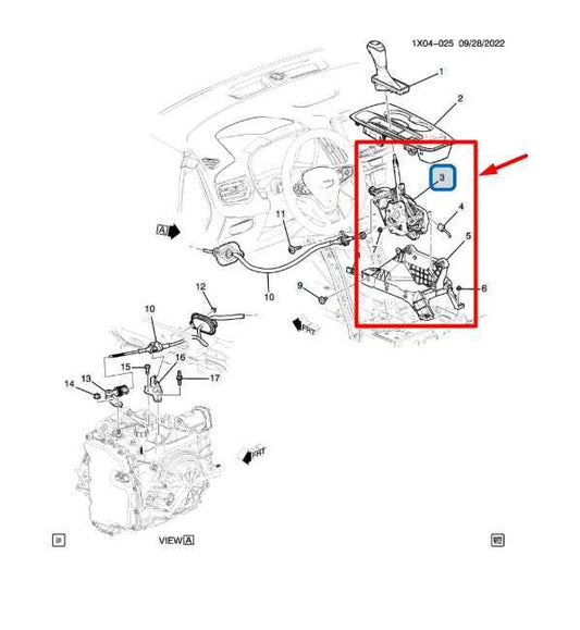 19-21 Chevrolet Equinox LT Auto Transmission Gear Shifter Lever 84698287 *ReaD* - Alshned Auto Parts