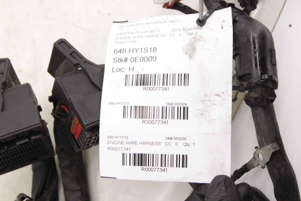 2016-2018 Hyundai Elantra Value Edition 2.0L FWD Engine Wire Harness Korea built - Alshned Auto Parts