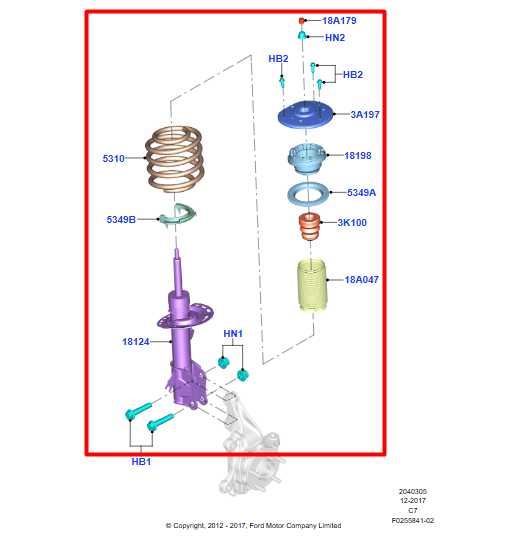 2013-20 Ford Fusion 4WD Front Left Side Shock Strut Absorber HG9C-18K001-BNA OEM - Alshned Auto Parts