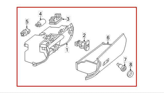 2010-2012 Mercedes-Benz E350 Sport 4MATIC Glove Box Storage Compartment - Alshned Auto Parts