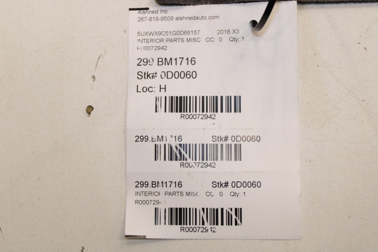 2011-2017 BMW X3 xDrive28i Rear Luggage Floor Storage Compartment 51479175118 - Alshned Auto Parts