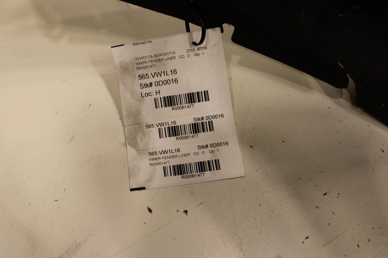 2015-18 Volkswagen Jetta Sport Rear LH Wheelhouse Liner Splash Shield 5C6810971D - Alshned Auto Parts