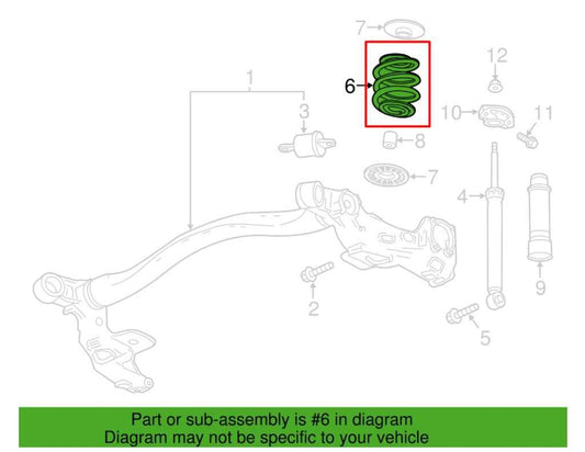 2013-22 Buick Encore AWD Rear RH and LH Suspension Coil Spring Pair 42398115 OEM - Alshned Auto Parts